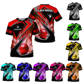 Personalized Bowling 3D Shirt, Custom Team Name and Name Bowler Gift shirt, 3D All Over Printed Shirt for Men Women