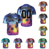 Custom Baseball Jersey Sports shirt for Men Women Youth, Personalized Name Summer Beach Jersey