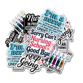 (10PCS) Nurse Sticker 3in, Cute Vinyl Decals for Nurses Nursing Students, Healthcare Workers, Appreciation Gifts, Waterproof STICKER for Laptop Water Bottle Notebook