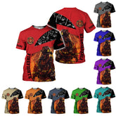Personalized Firefighter Shirt for Men, Custom Name Fire Man Firefighter Gift Tshirt, 3D Shirts for Men Women