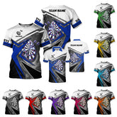 Personalized Dart 3D Shirts with Name, Custom Team Dartboard Shirt for Men Women, S-5XL Gifts shirt