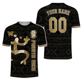 Personalized Puerto Rico Soccer Jersey with Name Number, Men Quick Dry Soccer Jersey, Football Uniforms for Team