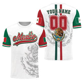 Custom Name Mexican Soccer Jersey, Men's Quick Dry Soccer Jersey, Football Jersey Uniforms for Team