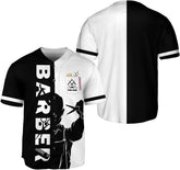 Personalized Barber Shop Baseball Jersey, Hairdresser Jersey, Barber Tools Hat