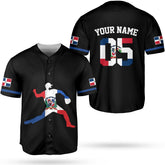 Personalized Dominican Republic Baseball Jersey Shirt,Team Name Republic Dominicana Baseball Jersey for Men and Women