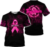 Custom Breast Cancer Awareness 3D Shirts for Men Pink Ribbon Awareness T-Shirt Survivor Pride Shirt Breast Cancer Shirt S-5XL