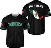 Personalized Mexico Mexican Baseball Shirt, Customized Team Name Mexican Aztec Baseball Jersey for Men for Men,Women S-5XL