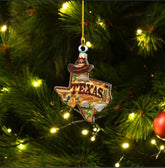 MAPrints Personalized Texas Ornaments, Texas Christmas Keepsake Holiday, America State Ornament, Texas State Christmas Ornament, Texas Map Ornament, Christmas Tree Decorations (TX 4)