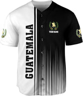 MAPrints Personalized Guatemala Baseball Jersey Guatemalan Jersey for Men Women Camisas Flag Guatemalan Pride Jersey Shirt