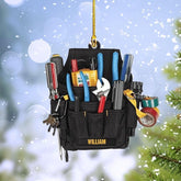 HomeDesign Personalized Mechanic Tools Ornaments, Custom Mechanic Christmas Ornaments, Mechanic Worker Lover, Gift Ornament Christmas Tree Hanging Pine Decorations, Mechanic Gift (M2)
