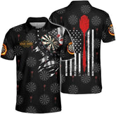 Personalized Name Dart 3D Polo Shirt, Dart Shirts, Mens Dart Shirts, Funny Dart Tshirts, Dart Team Shirts Gifts (PL07)
