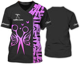 Personalized Barber Shop Women's T-Shirt, Hairdresser Uniform, 3D Barber Shirts