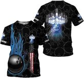 Personalized 3D All Over Print Bowling T Shirt, Men Bowling Shirts, Women Bowling Tshirt, Bowling Team Uniform, Bowling