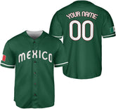 Mostefy Custom Mexico Baseball Jerseys Mexican Eagle & Flag Shirt for Teams, Mexico Shirts for Men & Women Size S-5XL