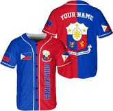Personalized Philippines Baseball Jersey, Filipino Flag Baseball Jersey, Philippines Shirts, Philippines Flag Shirt