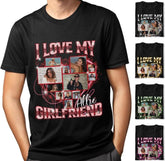 mostprints Personalized I Love My Girlfriend Boyfriend Shirt, I Love My Girlfriend Tee with Custom Photo, Couples Shirts