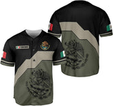 RoyalBro Personalized Mexico Baseball Jersey, Mexican Jersey for Men & Women, Mexican Flag Jersey, Mexico Shirt Camisa