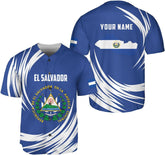 Parvii Personalized El Salvador Baseball Jersey - Proud El Salvador Shirt for Men