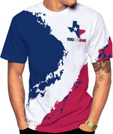 Rivelus Personalized Texas Flag Shirt and Map Dont Mess with Texas, Customize Name Texas Shirts for Men Women Adult Size