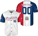 Personalized Dominican Republic Baseball Jersey Shirt,Team Name Republic Dominicana Baseball Jersey for Men and Women