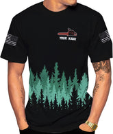 Personalized Arborist Shirt Custom Lumberjacks Shirts Tree Climber Logger 3D T Shirts Lumberjacks Tshirt for Men and Women