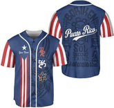 Personalized Puerto Rico Baseball Shirt, Customized Team Name Puerto Rican Baseball Jersey for Men