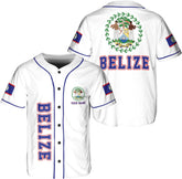 Personalized Belize Baseball Jersey Shirt, Belizean Flag Jersey, Belizean Pride Jersey for Men and Women