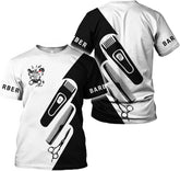 Vybonz Personalized Name Barber Gift for Barber 3D All Over Printed Shirts Gift for Men and Women