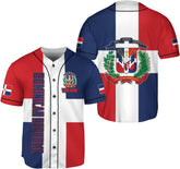 Personalized Dominican Republic Baseball Jersey Shirt,Team Name Republic Dominicana Baseball Jersey for Men and Women