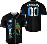 Personalized Name Guatemala Baseball Jersey Shirt Guatemala Camisas Guatemalan Pride T-Shirt Guatemala 3D Shirts