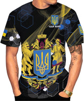 Ligthuy Personalized Name Ukraine Shirt 3D, Ukraine Tshirt Unisex for Men and Women, Custom Ukrainian Tshirt S-5XL
