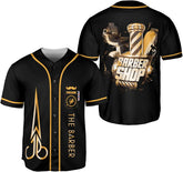 Personalized Barber Shop Baseball Jersey, Hairdresser Jersey, Barber Tools Hat