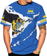 Ligthuy Personalized Name Ukraine Shirt 3D, Ukraine Tshirt Unisex for Men and Women, Custom Ukrainian Tshirt S-5XL