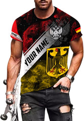 Mostprints Personalized Name Germany Shirt 3D, Custom German Shirt gift for Men and Women, German Flag Shirt Gift S-5XL