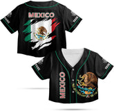 Custom Mexico Flag Crop Top Baseball Jersey Shirt Woman Playeras De Mexico 3D Personalized Mexican Jersey Shirts for Women