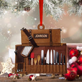 Artparel Personalized Chef Knife Ornaments, Proud Chef Tool Bag Christmas Ornament, Head Chef Gift, Ornament Custom Decor, Gift for Cooking Lover\u2026