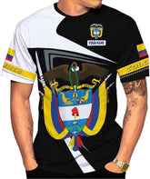 Mostprints Personalized Colombia Shirt 3D, Custom Colombia Flag Shirts for Men Women, Colombian Pride T-Shirt, Unisex Shirt
