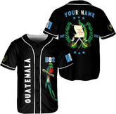 Personalized Name Guatemala Baseball Jersey Shirt Guatemala Camisas Guatemalan Pride T-Shirt Guatemala 3D Shirts