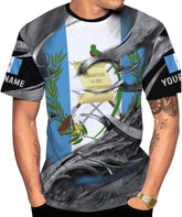 Rivelus Guatemala Shirt - 3D Guatemala Flag Camisa, Guatemalan Pride T-Shirt for Men & Women