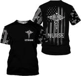 Vybonz Personalized Name Nurse Shirt, Nurse Gifts, Nurse Graduation Gifts, Funny Nurse T-Shirt Gift, Nursing Emergency Shirts