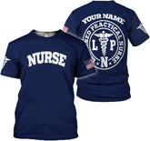 Custom Er Nurse Shirts for Women Future Nurse Shirt 3D Nursing Shirts for Nurses Emergency Nurse Shirt CNA Shirts CNA Shirt