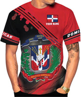 Mostprints Personalized Dominican Shirt 3D, Dominican Republic Shirts, Dominican Flag Unisex Republica Dominicana Shirt S-5XL