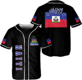Mostprints Personalized Name Haiti Baseball Jersey, Customized Haitian Baseball Jerseys for Men Women Haitian Flag Shirt 3D