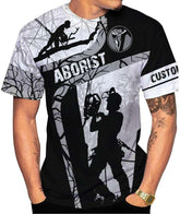Personalized Arborist T-Shirt 3D, Woodworker Shirt, Mens Tree Climber Shirt