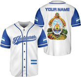 Leeprints Personalized Honduras Baseball Jersey Shirt, Honduras Jersey for Men and Women