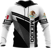 Personalized Name Mexican Hoodie 3D, Customized Mexico Hoodies for Men & Women