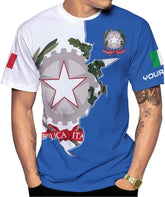 Personalized Name Italy Shirt 3D, Custom Italian Shirt Flag for Men and Women, Italian Flag Pride Shirt