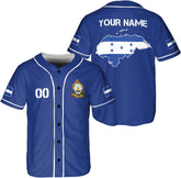Leeprints Personalized Honduras Baseball Jersey Shirt, Honduras Jersey for Men and Women