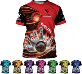 Custom Bowling Shirts, Personalized Name Bowling Shirts Unisex, Bowling Jerseys for Men & Women, Team Bowling Shirt Gift