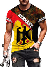 Ligthuy Personalized Germany 3D Custom Shirt Gift for Men and Women, German Flag Shirt S-5XL